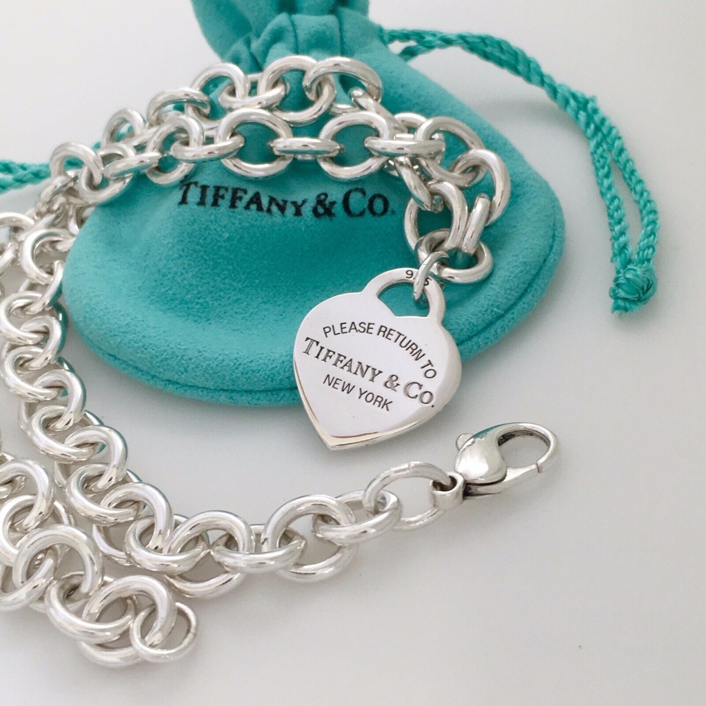 18" Return To Tiffany New York Heart Tag Necklace